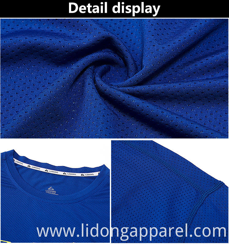 LiDong sublimation new design custom logo sports t shirts